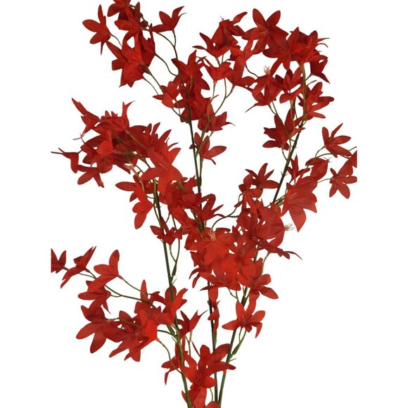 Artificial Red Floral Stems Filler Flowers - 2 Stems 42" Tall - DIY Decor & Craf - Picture 5 of 12